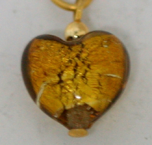 Murano Heart Compiello ( 0.50 x 0.50 in.) # 27 - Click Image to Close